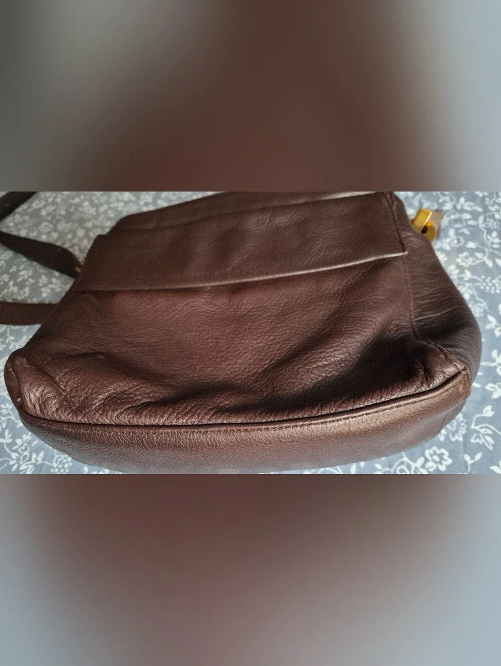 Perlina Women's Brown Leather Crossbody Bag